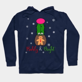 Prickly And Bright - Hybrid Cactus In Gingerbread Man Pot Hoodie